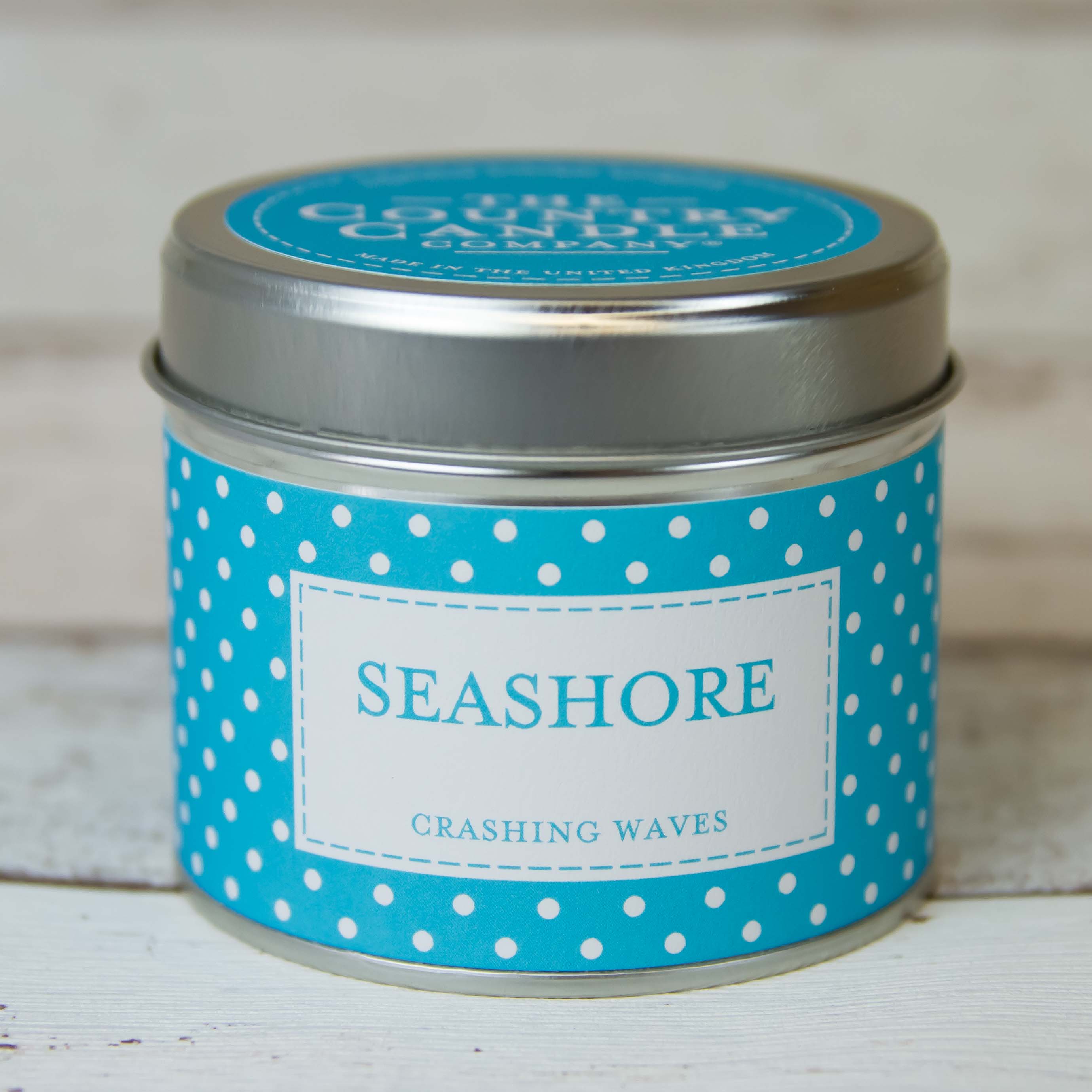 Seashore Tin Candle - Castle Home Interiors