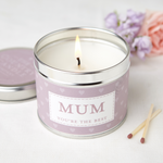 Mum Tin Candle - Castle Home Interiors