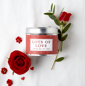 Lots Of Love Tin Candle - Castle Home Interiors