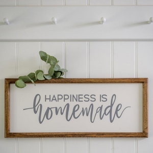 Happiness is Homemade Framed Sign - Castle Home Interiors