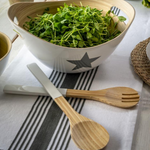 Bamboo Star Salad Bowl & Servers - Castle Home Interiors