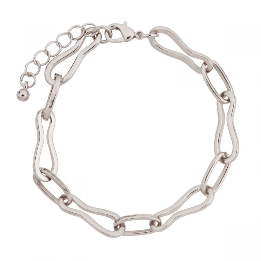 Silver Chain Link Clasp Bracelet - Castle Home Interiors