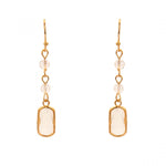 Gold Crystal Delicate Hook Earrings - Castle Home Interiors