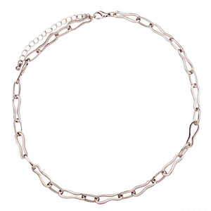 Silver Short Chain Link Necklace - Castle Home Interiors