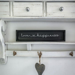 "Love & Happiness" Sign - Castle Home Interiors