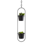 Duo Black Hanging Plant Holder - Castle Home Interiors