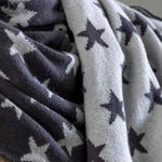 Dark Grey Star Scarf