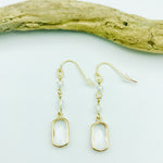 Gold Crystal Delicate Hook Earrings - Castle Home Interiors