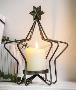 Metal 3D Star Candle Holder