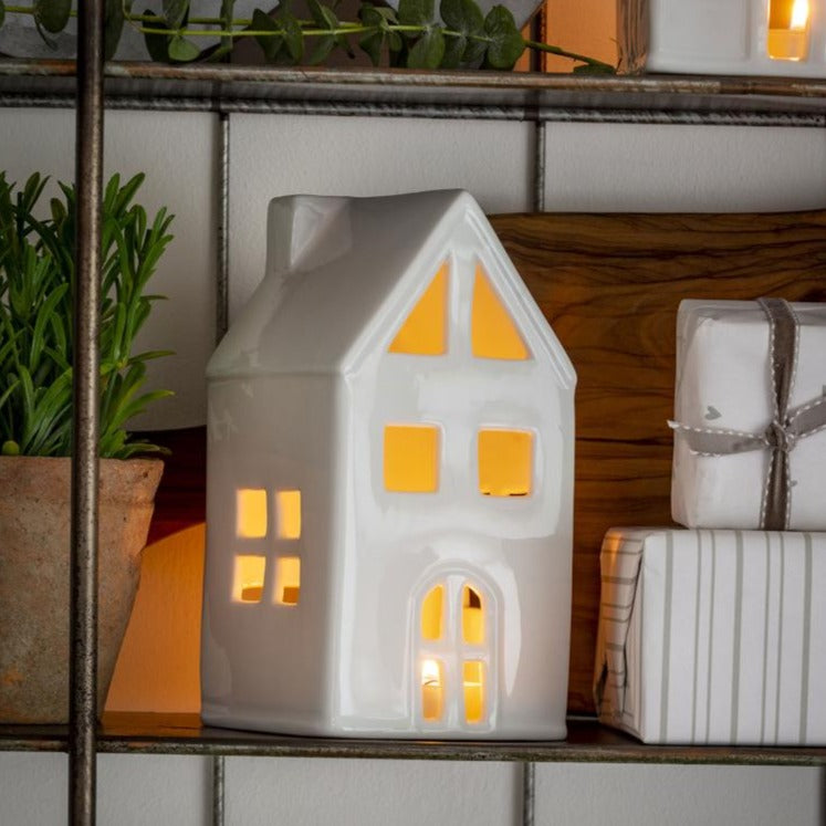 Ceramic House Tea-Light Holder