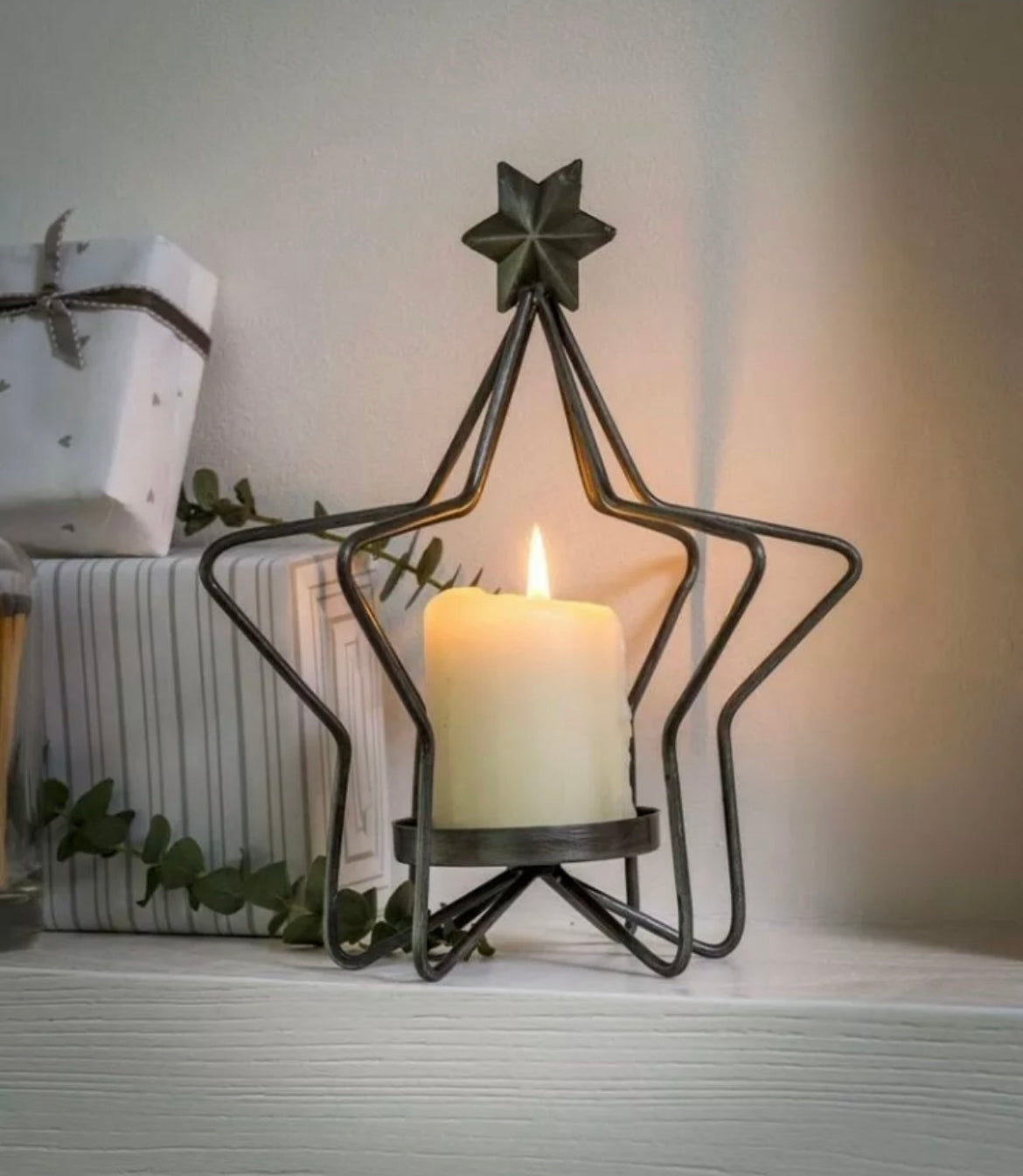 Metal 3D Star Candle Holder