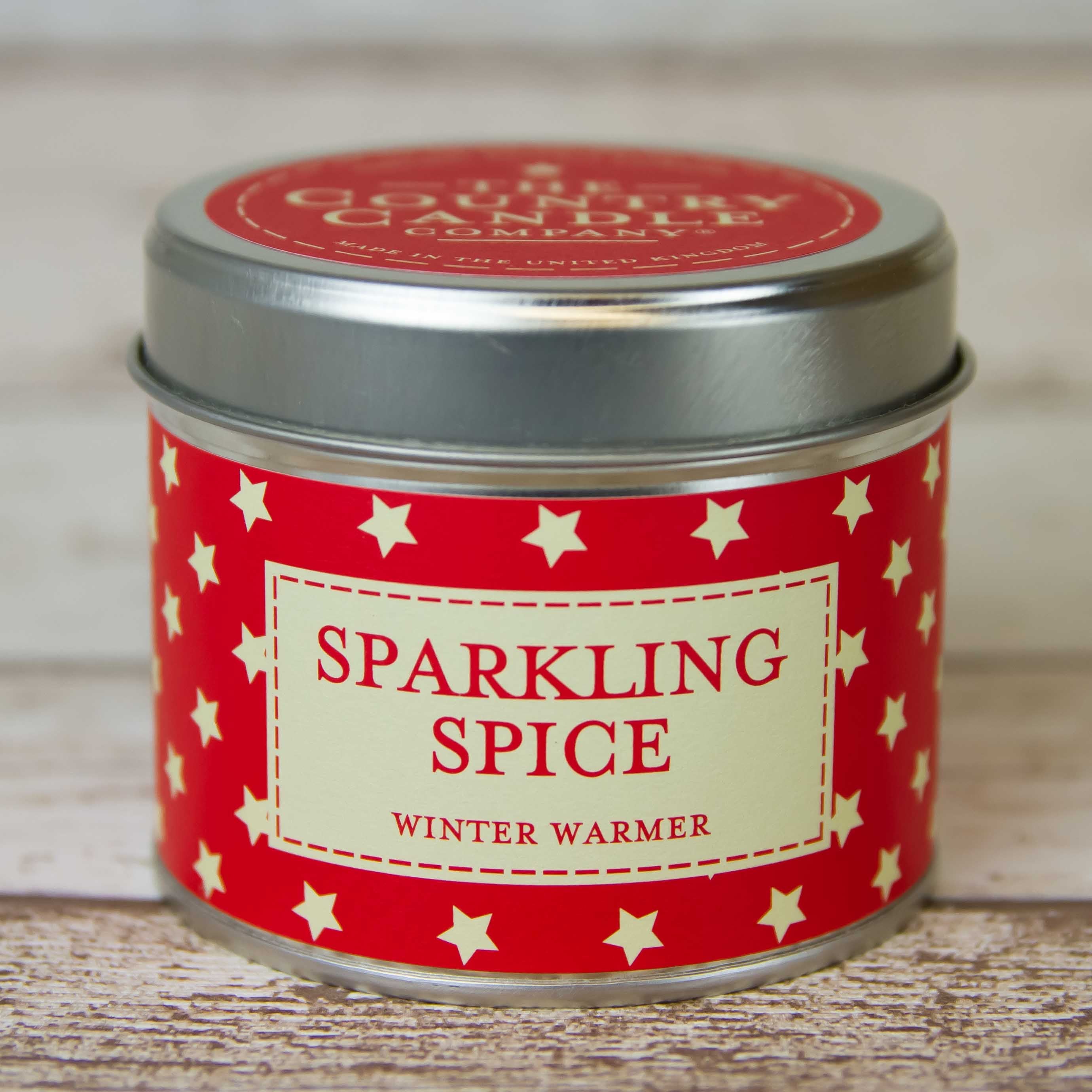 Sparkling Spice Tin Candle - Castle Home Interiors