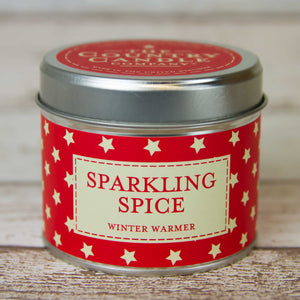 Sparkling Spice Tin Candle - Castle Home Interiors