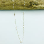 Gold Crystal Delicate Long Necklace - Castle Home Interiors