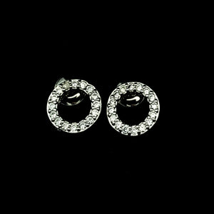 Sparkling Stud Circle Earrings - Castle Home Interiors