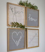 Framed Word Signs - Castle Home Interiors