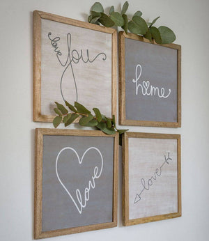 Framed Word Signs - Castle Home Interiors