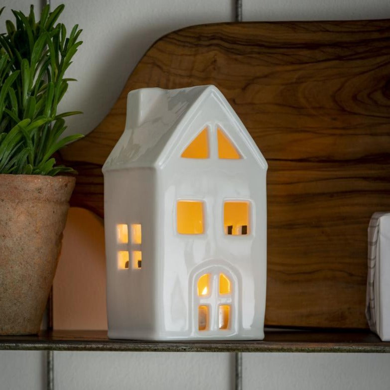 Ceramic House Tea-Light Holder