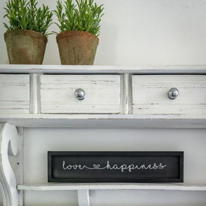 "Love & Happiness" Sign - Castle Home Interiors